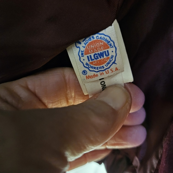 Vintage 70's wine Blazer & Skirt - Picture 14 of 15